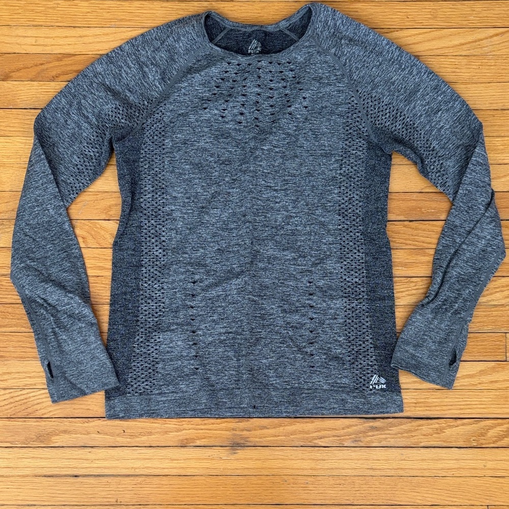 RBX Gray Long Sleeve Athletic Top